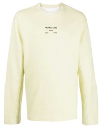 Helmut Lang Logo Print Brushed T Shirt