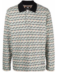 Mint Print Polo Neck Sweater