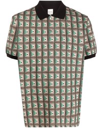 Paul Smith Patterned Short Sleeved Polo Shirt