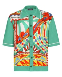 Dolce & Gabbana Abstract Pattern Short Sleeve Shirt