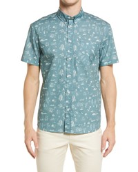 Billy Reid Boardwalk Standard Fit Short Sleeve Shirt