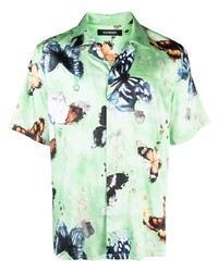 Nahmias Butterfly Print Short Sleeve Shirt