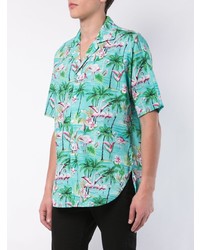 Rhude Flamingo Print Shirt