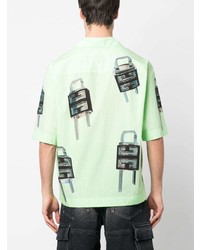 Givenchy Lock 4g Print Cotton Shirt