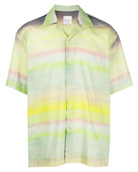 Paul Smith Stripe Print Short Sleeved Shirt