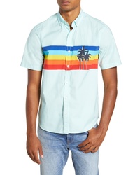 Chubbies The Sunsetter Stripe Short Sleeve Popover Shirt