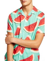 Topman Watermelon Print Shirt