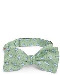 Mint Print Silk Bow-tie