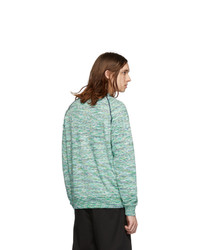 Missoni Green And Blue Striped Sweatshirt