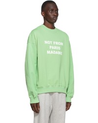 Drôle De Monsieur Green Le Slogan Sweatshirt