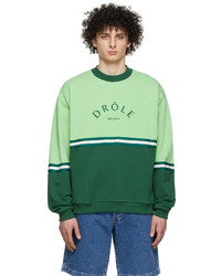 Drôle De Monsieur Green Le Sweatshirt Drle Bicolore Sweatshirt