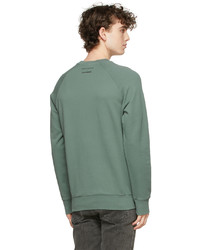 MAISON KITSUNÉ Green Line Friends Edition Face Print Sweatshirt