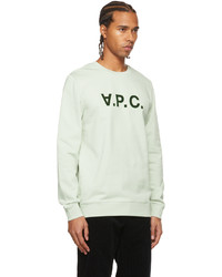 A.P.C. Green Vpc Crewneck Sweatshirt