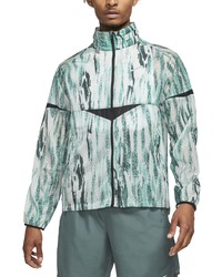Nike Windrunner Wild Run Water Repellent Hooded Jacket In Hastablack At Nordstrom
