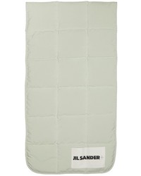 Jil Sander Green Down Quilted Scarf