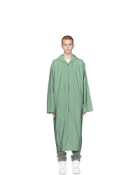 Fear Of God Green Nylon Hooded Raincoat