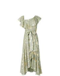 Temperley London Leaf Print Dress