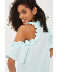 Topshop Ruffle Cold Shoulder Camisole Top