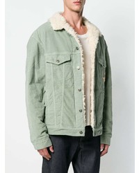 Gucci Shearling Lined Corduroy Jacket