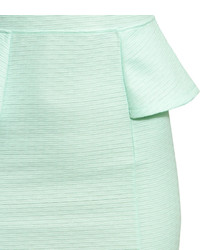 H&M Peplum Dress Mint Green Ladies