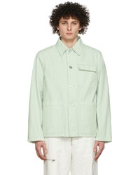 Jil Sander Green Organic Cotton Jacket