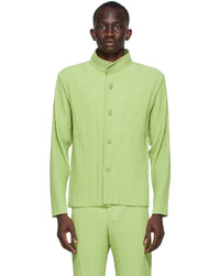 Homme Plissé Issey Miyake Green Tailored Pleats 1 Jacket