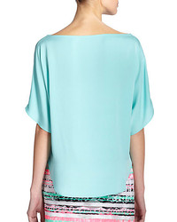 Milly Stretch Silk Blouse