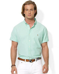 Polo Ralph Lauren Custom Fit Short Sleeve Chambray Sport Shirt