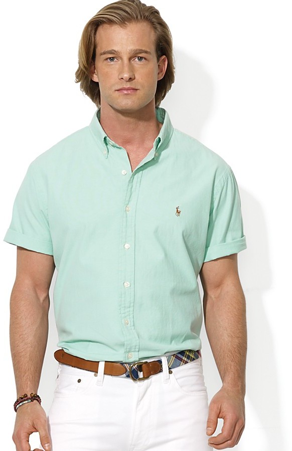 ralph lauren polo button down short sleeve shirts