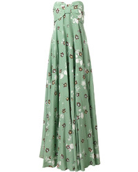 Mint Silk Evening Dress