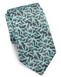 Isaia Mint Coral Tie