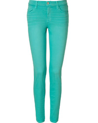 J Brand Jeans Washed Powerstretch Skinny Jeans In Mint