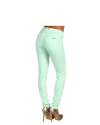 Hudson Nico Super Skinny Mid Rise In Mint Jeans