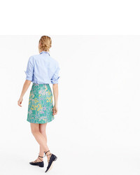 J.Crew Collection A Line Skirt In Impressionistic Jacquard
