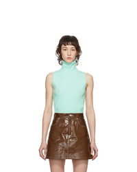 Mint Sleeveless Turtleneck