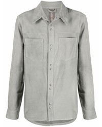 Giorgio Brato Long Sleeve Suede Shirt