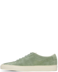 Common Projects Green Suede Summer Edition Low Sneakers