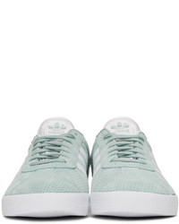 adidas Originals Green Perforated Gazelle Sneakers