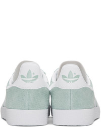 adidas Originals Green Perforated Gazelle Sneakers