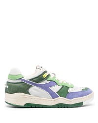 Diadora Panelled Leather Sneakers
