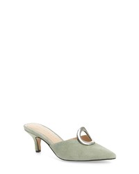 Mint Suede Mules