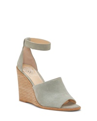 Mint Suede Wedge Sandals