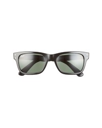Ray-Ban 55mm Rectangular Sunglasses In Blackgreen At Nordstrom