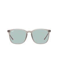 Ray-Ban 56mm Polarized Square Sunglasses In Greygreen To Blue At Nordstrom