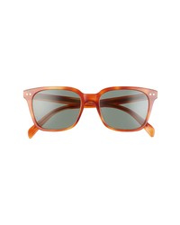 Celine 58mm Square Sunglasses In Blonde Havana Green At Nordstrom