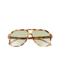 Gucci 60mm Solid Aviator Sunglasses In Havana At Nordstrom