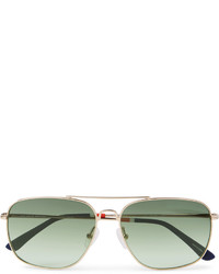 Orlebar Brown Aviator Style Gold Tone Sunglasses