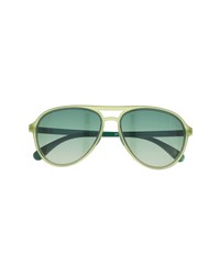 goodr Buzzed On The Tower Aviator Sunglasses In Lime Greenblue At Nordstrom