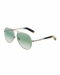 Tom Ford Cody Aviator Sunglasses Green