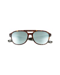 Christian Dior Dior Essential R2u 56mm Mirrored Aviator Sunglasses In Dark Havana Blu Mirror At Nordstrom